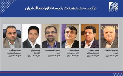 اعضای هیأت رئیسه اتاق اصناف ایران
